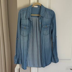 Altar’d State Blue Denim Shirt- medium- excellent condition